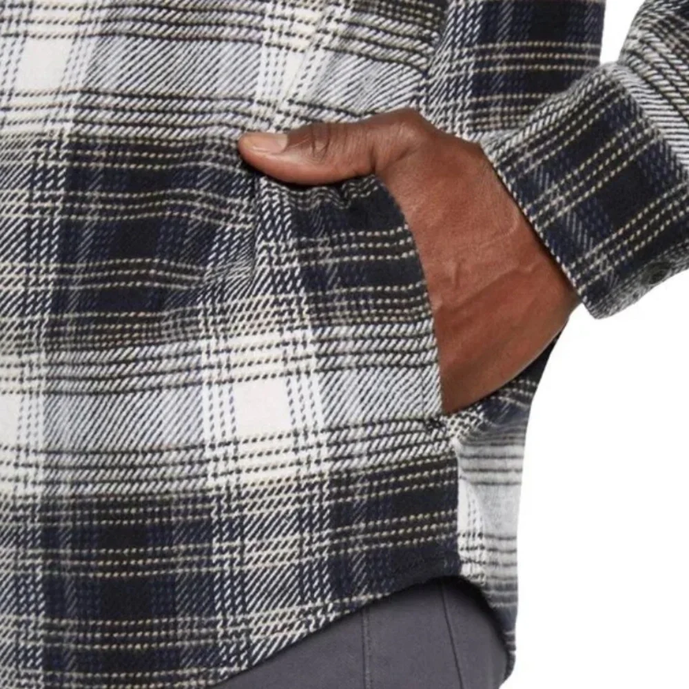 SALE 🎈Orvis Men’s Heavyweight Soft 100% Cotton Flannel Shirt Side Pockets - Picture 5 of 8